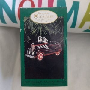 1996 Hallmark Keepsake Ornament Kiddie Car Classic 1937 Steelcraft Auburn Murray